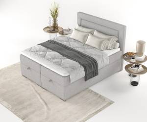 Premium Boxspringbett Lontano Graubraun - Breite: 122 cm