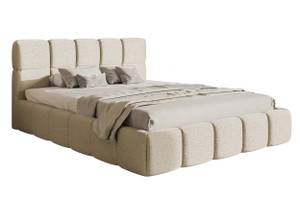 Bett mit Polsterrahmen CLOUDY Beige - Breite: 200 cm