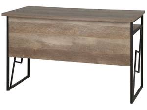 Schreibtisch FORRES Schwarz - Braun - Holzwerkstoff - 120 x 76 x 60 cm