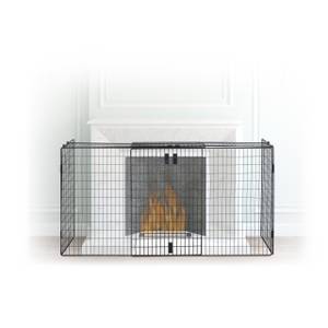 Barrière de sécurité pare-feu Noir - Métal - 160 x 67 x 46 cm