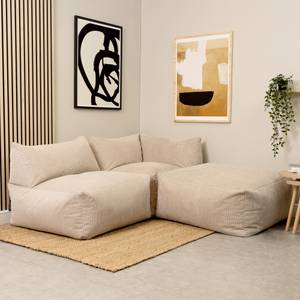 Tetra Eck-Sitzsack, modulares Sofa Beige