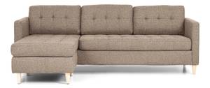 Sofa Marino Braun - Textil - 219 x 80 x 151 cm