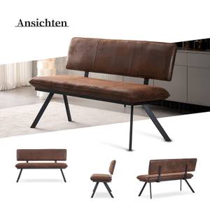 Banc JUNA Marron - Largeur : 140 cm