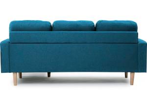 Umkehrbares Ecksofa aus blauem Stoff "Ga Blau - 75 x 84 x 194 cm