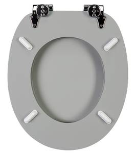 WC-Sitz Absenkautomatik Manhattan Grau Grau - Holzwerkstoff - 38 x 6 x 47 cm