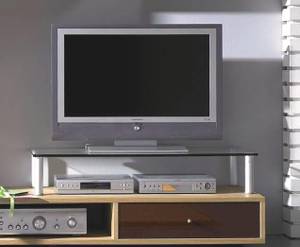 TV Aufsatz Erhöhung Fernseh Felino Maxi Glas - Metall - 105 x 30 x 42 cm
