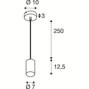 Pendelleuchte ASTO TUBE Weiß