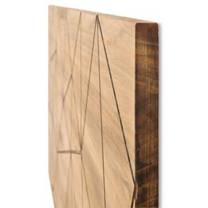 Bettkopfteil DREIECKEN Braun - Massivholz - Holzart/Dekor - 150 x 60 x 5 cm