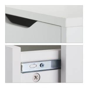 Bureau avec tiroirs Blanc