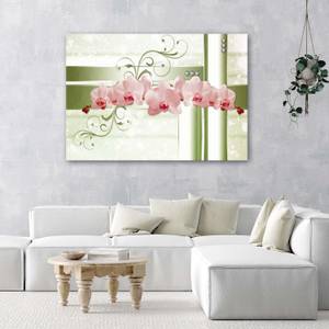 Leinwandbild Orchidee Blumen Pflanzen 90 x 60 cm