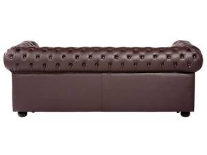 Canapé chesterfield CHESTERFIELD Marron - Marron foncé - 195 x 70 x 90 cm