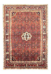 Hamadan - 170x118cm Rot - Naturfaser - 118 x 1 x 170 cm