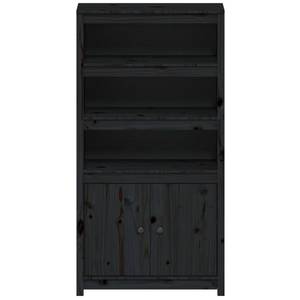 Highboard DE7811 Schwarz - Massivholz - 35 x 154 x 80 cm