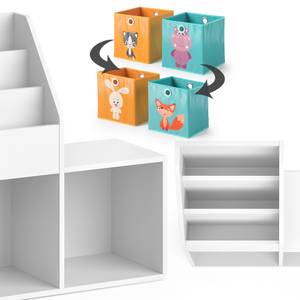 Bücherregal „Luigi“ mini mit 2 Faltboxen Orange