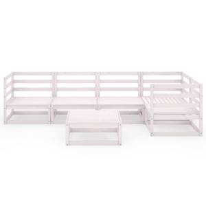 Salon de jardin (lot de 6) 3009930-2 Blanc