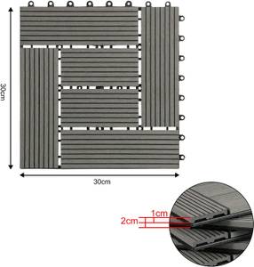 Terrassenfliesen Federico (11 Pcs) Hellgrau