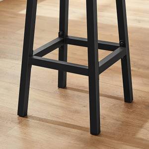 2er-Set Barhocker Schwarz - Holzwerkstoff - 32 x 65 x 32 cm