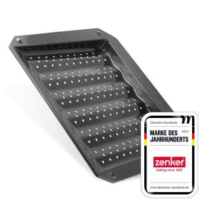 Zenker Grill- & Ofenblech Emaille 38 cm Schwarz - Metall - 35 x 38 x 3 cm