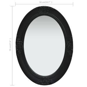 Miroir mural Noir - Largeur : 70 cm