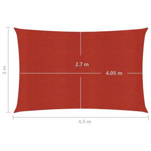 Voiles d'ombrage 3016419-8 Rouge - 450 x 300 cm