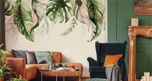 Papier Peint FEUILLES Tropicales Plantes 450 x 300 x 300 cm