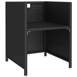 Mobilier de jardin (lot de 6) 3006578 Noir - Métal - Matière plastique - Polyrotin - 60 x 74 x 123 cm