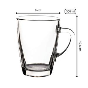 Glasbecher Nordic 6er Set Glas - 8 x 11 x 8 cm