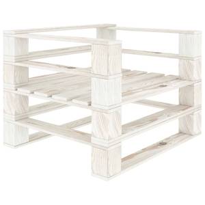 Canapé palette 3003577-3 Blanc - Bois manufacturé - Bois/Imitation - 70 x 61 x 68 cm