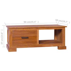 TV-Möbel 289082 Braun - Massivholz - Holzart/Dekor - 90 x 37 x 50 cm