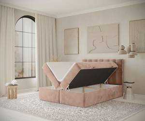 Boxspringbett Sansa Pink - Breite: 120 cm