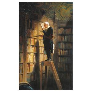 Leinwandbild Der Bücherwurm 40 x 70 cm