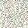 papier peint fleurs et oiseaux de style Blanc - Fibres naturelles - Textile - 53 x 1005 x 1005 cm