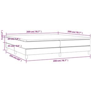 Boxspringbett 3017513-6 Dunkelblau