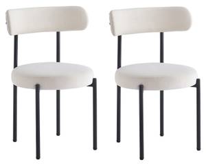 Lot de 2 chaises LARS Beige