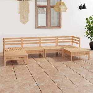 Gartenmöbel Set Braun - Massivholz - Holzart/Dekor - 64 x 29 x 64 cm