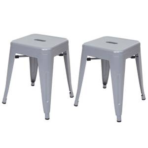 Tabouret A73 (lot de 2) Gris