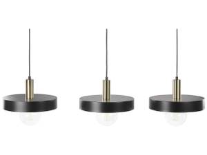 Lampe suspension HARENA Noir - Doré - Métal - 130 x 118 x 30 cm