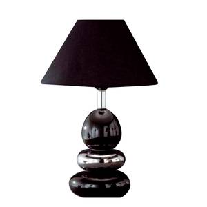 Lampe de bureau Balon 1 ampoule - Chrome / Abat-jour - Noir
