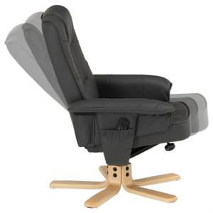 Fauteuil relaxation + repose-pied CHARLY Gris