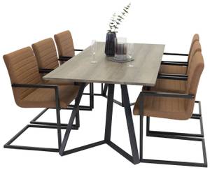 Ensemble de salle à manger Marina 13 Marron - Bois massif - 90 x 75 x 180 cm
