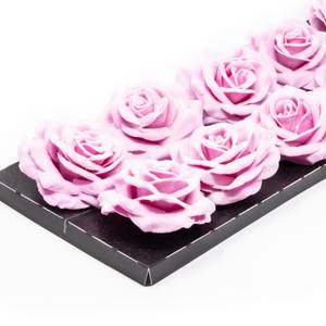 10er-Set Wachsrose - Pink Chrystal Pink - Wachs - 20 x 10 x 10 cm