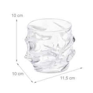 Whisky Gläser 4er Set Glas - 12 x 10 x 10 cm