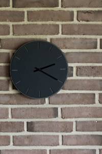 Horloge murale 32749 Noir - Fibres naturelles - 38 x 2 x 38 cm