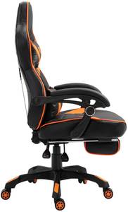 Chaise de bureau Tilos Noir - Orange