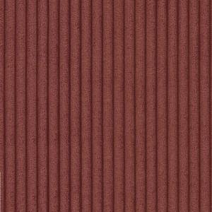 Wohnlandschaft mit Hocker Neo Cord-Stoff Rubinrot