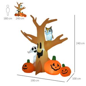 Halloween Spukgespenst 844-039 Braun - Textil - 100 x 240 x 190 cm