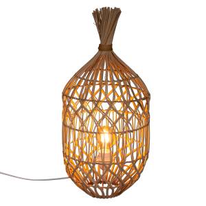 Tischlampe, durchbrochen, Rattan Beige - Rattan - 25 x 55 x 1 cm