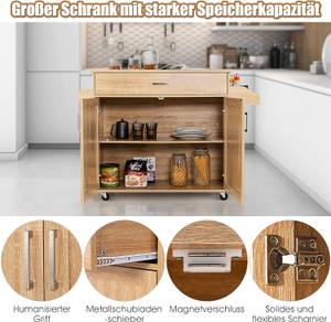 Küchenwagen Servierwagen Braun - Holzwerkstoff - 40 x 85 x 116 cm