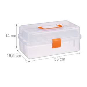 10 x Transparente Plastikbox orange Orange - Durchscheinend