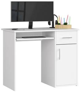 Bureau d'ordinateur PIN Blanc